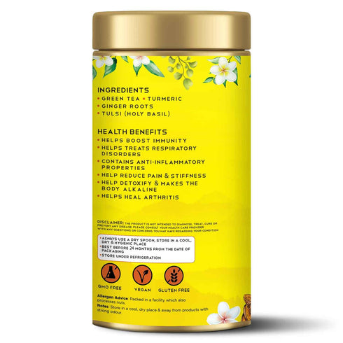 Tea Raja - Turmeric Ginger Tulsi Green Tea