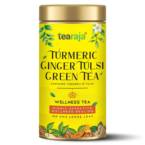 Tea Raja - Turmeric Ginger Tulsi Green Tea