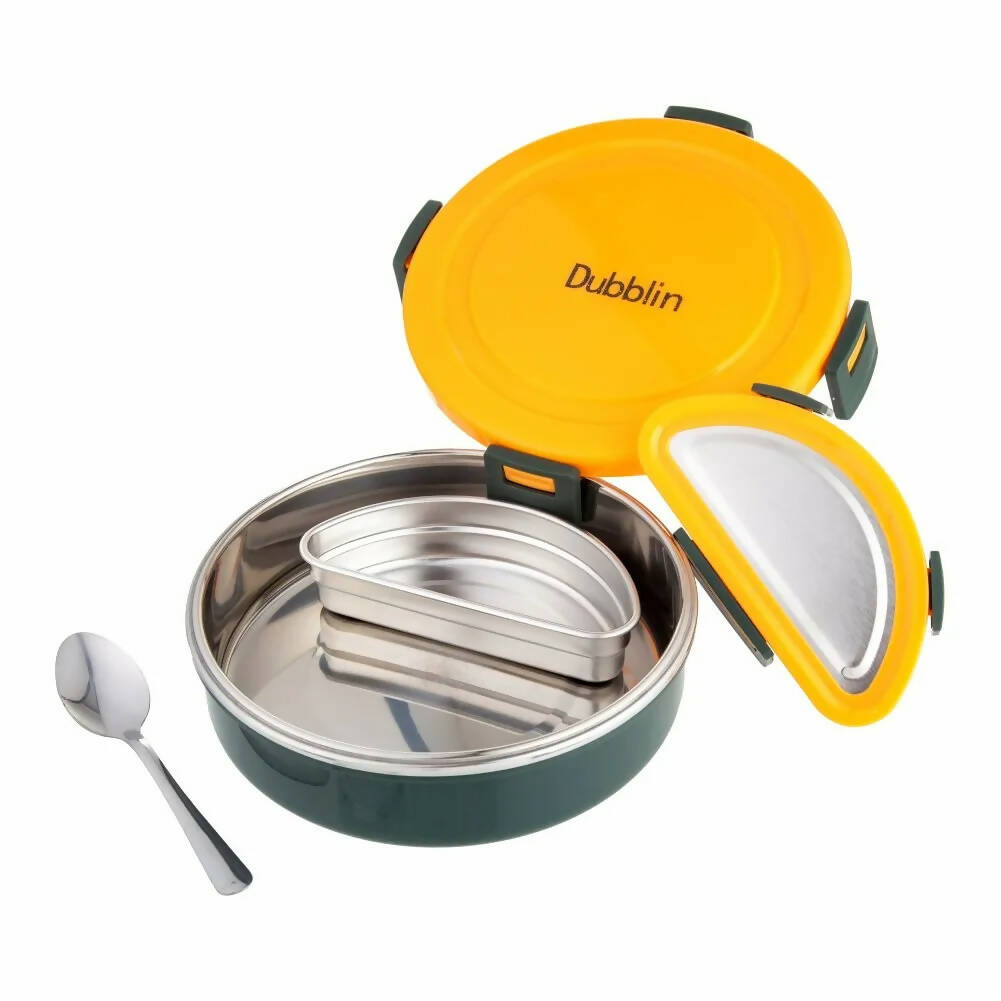 Dubblin Mint Stainless Steel Lunch Box PUSHMYCART