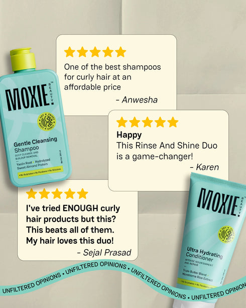 Moxie Beauty Rinse & Shine Travel Duo (Shampoo + Conditioner)