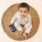 Bachpan kids wear New Born Whimsical Doodle Sketch With Yellow Strips Cotton Night Suit