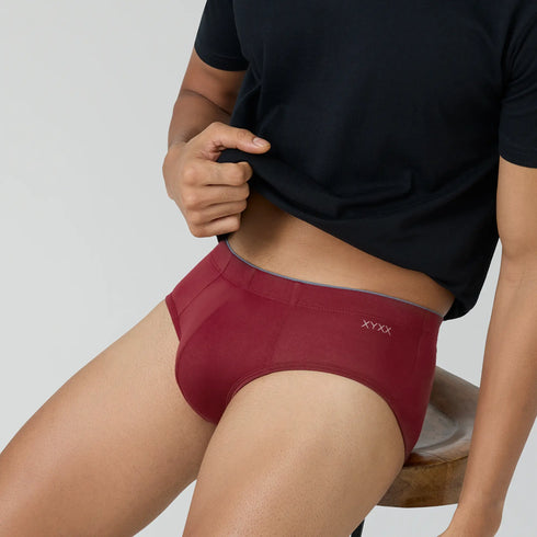 XYXX Limited Edition Briefs Bold Burgundy