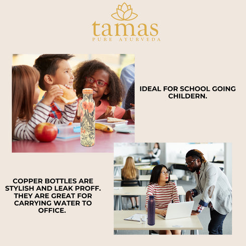 Tamas Jelly Plain Water Bottle Copper