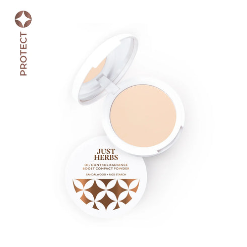 Just Herbs Oil Control Radiance Boost Compact Powder