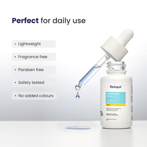 Re'equil Pitstop Blue Niacinamide Serum for Acne Scars and Marks 25ml