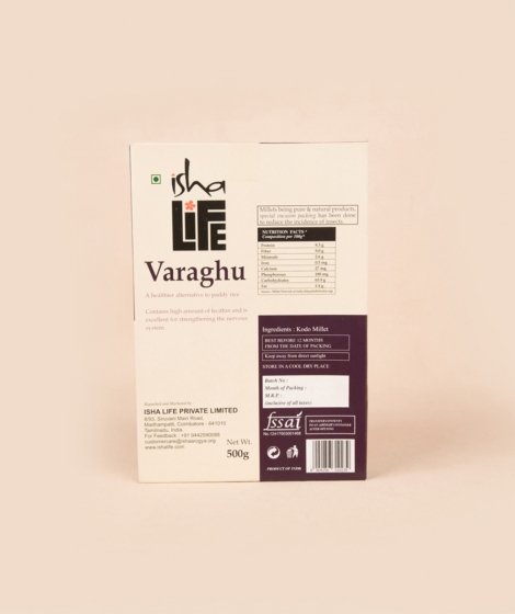 Isha Life Varaghu (Kodo Millet / Kodra), 500 gms