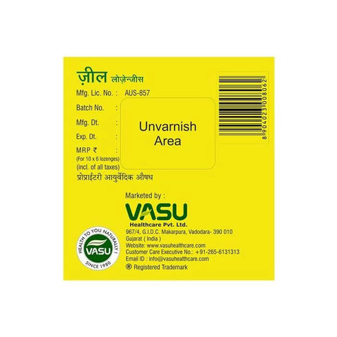 Vasuestore Vasu Zeal Lozenges Cough Care