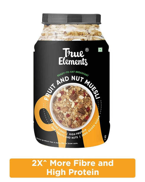 True Elements Fruit And Nut Muesli Protein Rich