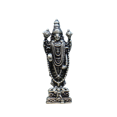 Pure Silver Antique Venkateshwara Idol Standing 18.92G By Mahita Collections