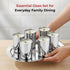 Vinod Stainless Steel Amrapali Glass Set of 6 with High Grade Stainless Steel Mirror Finish Tough and Strong Dishwasher Safe 7.5 Inch