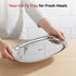 Vinod Stainless Steel Salad Tray with Highest Grade Stainless Steel Mirror Finish Tough and Strong Rust free and Dishwasher Safe