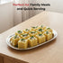 Vinod Stainless Steel Salad Tray with Highest Grade Stainless Steel Mirror Finish Tough and Strong Rust free and Dishwasher Safe