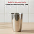 Vinod Stainless Steel Passion Glass Set of 6 300 ml with Highest Grade Steel Mirror Finish Long Lasting and Durable Dishwasher Safe
