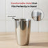 Vinod Stainless Steel Passion Glass Set of 6 300 ml with Highest Grade Steel Mirror Finish Long Lasting and Durable Dishwasher Safe