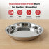 Vinod Stainless Steel Parat with Mirror Finish Highest Grade Steel Tough Strong Build Easy to Clean and Rust Free No 14