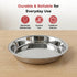 Vinod Stainless Steel Parat with Highest Grade Steel Tough and Strong Build Mirror Finish and Rust Free No 16