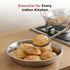 Vinod Stainless Steel Parat with Mirror Finish Highest Grade Steel Tough Strong Build Easy to Clean and Rust Free No 14