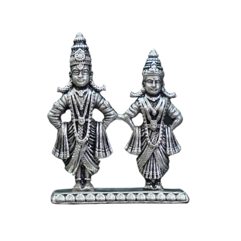 Pure Silver Antique Vittal Rukmini Idol 24.18G By Mahita Collections