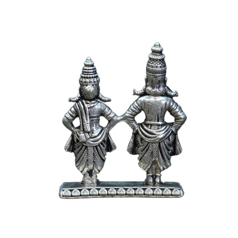 Pure Silver Antique Vittal Rukmini Idol 24.18G By Mahita Collections