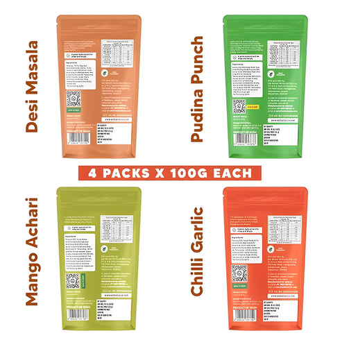 Eat Better Co – Millet Namkeen Combo – Four Flavours – Desi Masala