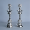 Pure Silver Shanku Chakra Lamp Stand Pair 403.2g