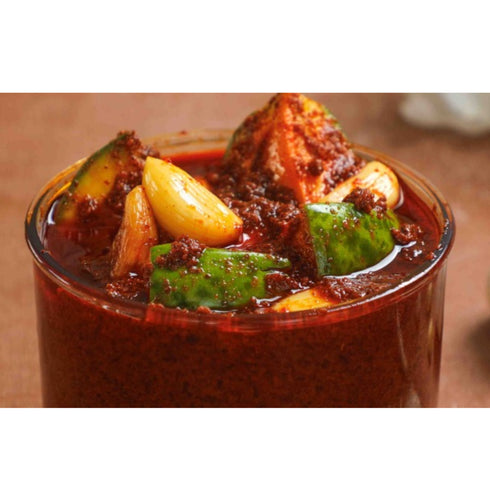 Jandhyala Pickles Mango Garlic Avakaya