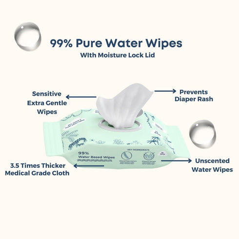 Omumsie 99% Water Thickest Baby Wipes