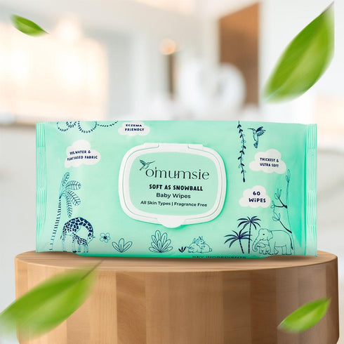 Omumsie 99% Water Thickest Baby Wipes Pack of 2