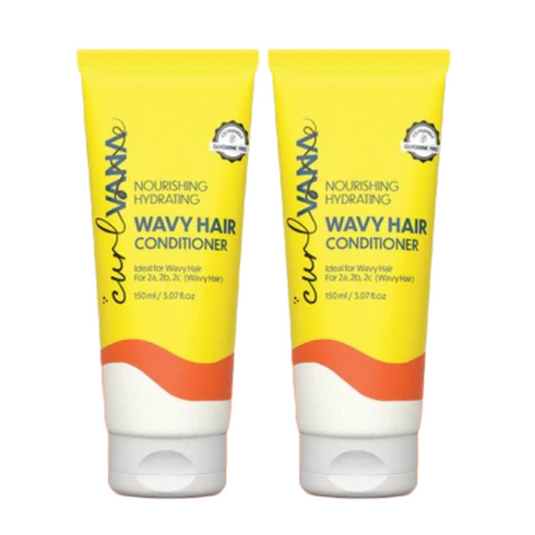 Curlvana Nourishing Hydrating Wavy Hair Conditioner Pack of 2 150ml each