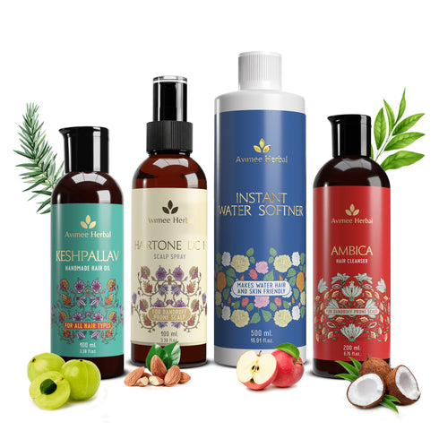 Avimee Herbal Anti Dandruff Kit With Keshpallav Hair Oil