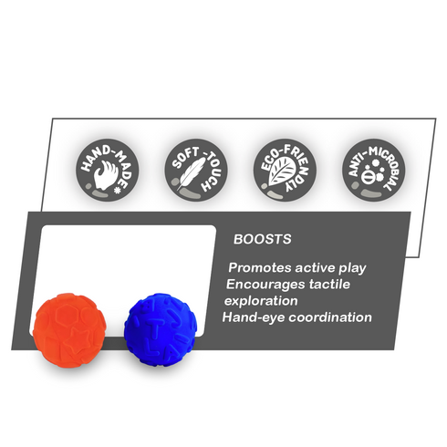 Rubbabu Bright Colour Educational Balls