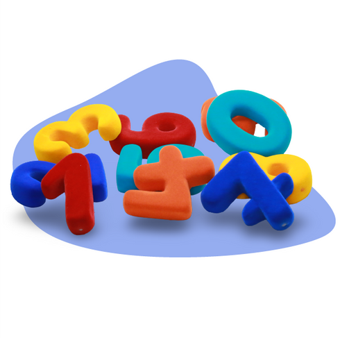 Rubbabu Large Colourful Magnetic Squishy Numbers