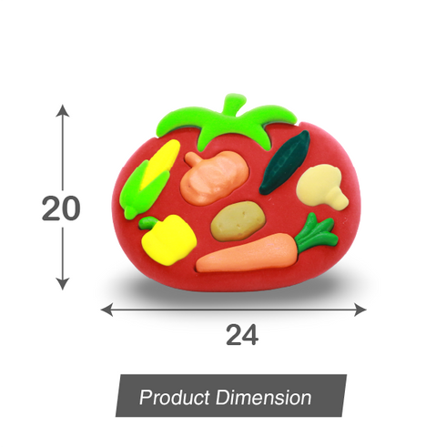 Rubbabu 3D Vegetable Shape Sorter