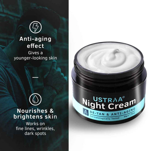 Ustra Night Cream De-Tan and Anti-Aging