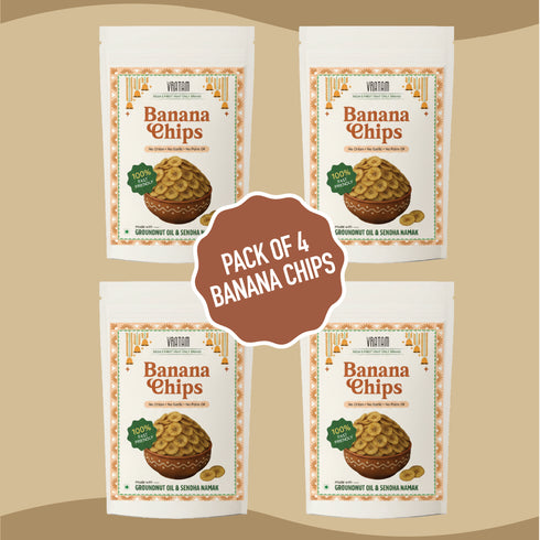 Vratam Thinnest Banana Chips Combo