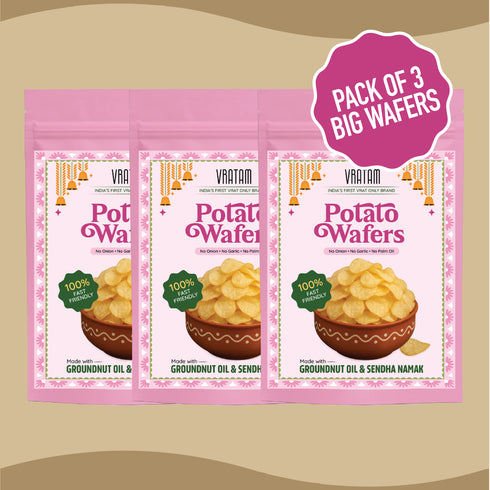 Vratam Potato Wafers Family Combo