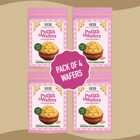 Vratam Potato Wafers Family Combo