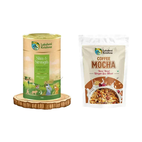 Lakshmi Krishna Naturals Weight Loss Powder + Coffee Mocha Muesli
