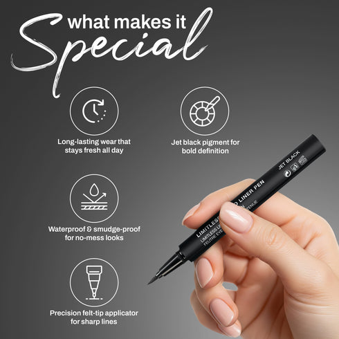 Maliao Limitless Liquid Eyeliner Pen Jet Black