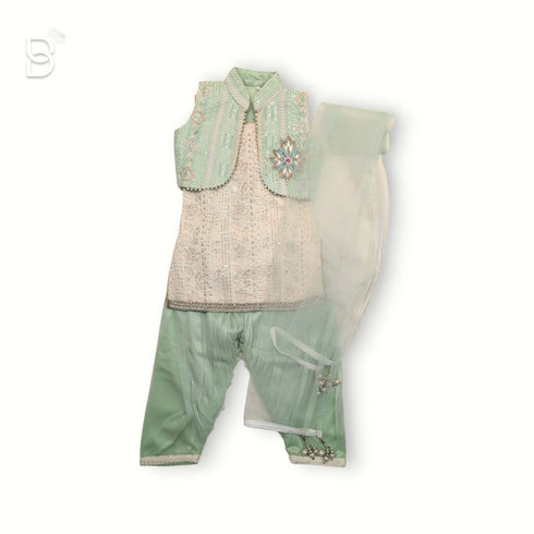 Bachpan kids wear Girls Traditional Wear- White