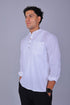 Veshbhoshaa Bluebird Men'S Short Kurta In White - 100% Pure Cotton