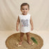 Bachpan kids wear New Born Sleeveless Graphic Tee — Crisp White
