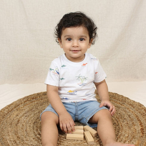 Bachpan kids wear New Born White TEE