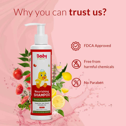 Babyorgano Nourishing Baby Shampoo 0 15 Years