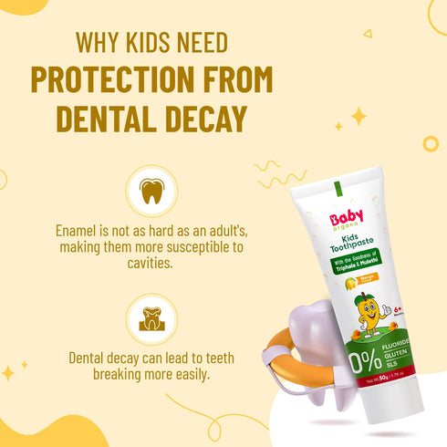 Babyorgano Herbal Kids Toothpaste Mango Flavour
