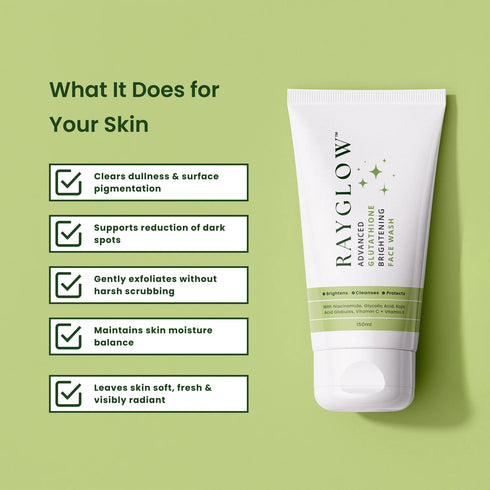 Rayglow Advanced Glutathione Brightening Face Wash