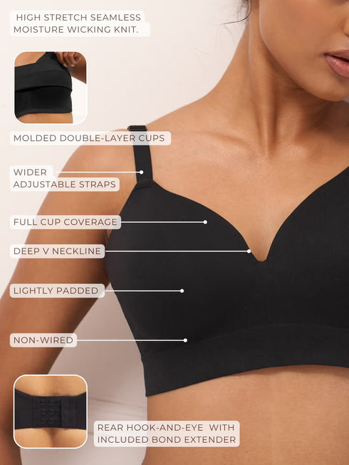 UNDERNEAT Wireless Support Bra - Beige