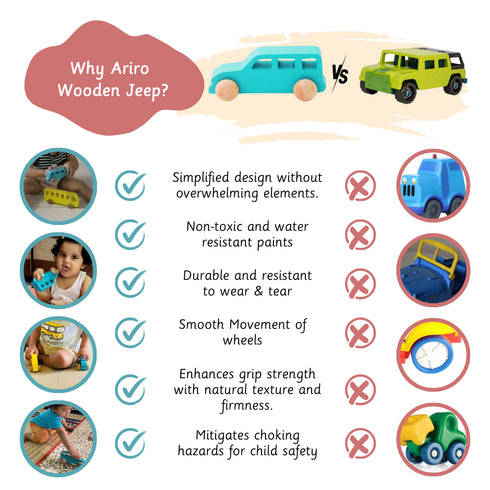 Ariro Toys Wooden Jeep