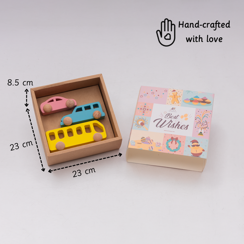 Ariro Toys Wooden Vehicle Set