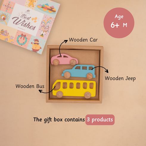 Ariro Toys Wooden Vehicle Set